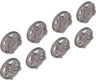 LEGO onderdeel Wheel Cover 5 Spoke Wide and 5 Spoke Framed for Wheel 18976, 8 in Bag - 4 of Each (Multipack) (29117)