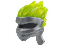 LEGO part Minifigure, Headgear Ninjago Wrap Type 5 with Molded Trans-Neon Green Flames Pattern 41163pb04