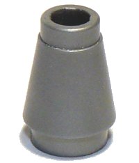 LEGO part Cone 1 x 1 with Top Groove 4589b