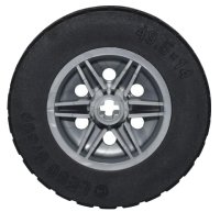 LEGO part Wheel 30mm D. x 14mm with Black Tire 49.5 x 14 (56904 / 70490) 56904c03