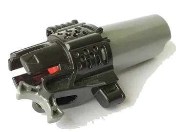 LEGO onderdeel Projectile Launcher, Bionicle Weapon Midak (Zamor) Skyblaster with Black Housing (60932cx1)