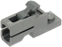 LEGO part Projectile Launcher, 1 x 2 Mini Blaster / Tile Shooter with Dark Bluish Gray Trigger (69754 / 69755) 69754c01