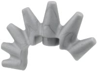LEGO part Minifigure, Hair Mohawk Conical Spikes - Flexible Rubber 7313
