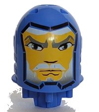 LEGO part Large Figure Head with King Mathias Pattern - Black Line Around Face bb0153pb06