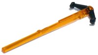 LEGO onderdeel Projectile Arrow, Bar 8L with Molded Flexible Rubber Black Grappling Hooks Pattern (Spring Shooter Harpoon) 19020pb01
