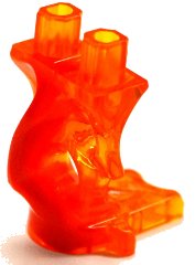 LEGO onderdeel Lower Body, Ghost with Marbled Red Pattern (19859pb06)