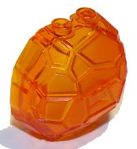 LEGO part Rock Boulder, Vertical Half 23447