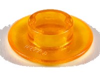 LEGO part Clikits Bead, Ring Thin Large with Hole with High Connector 45473