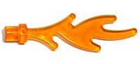 LEGO part Wave Rounded Straight with Bar End (Castle Dragon Flame / Seaweed / Water) 6126b