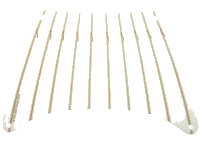 LEGO part Cloth Sail 28 x 18 with Dark Tan Stitching Pattern 87676