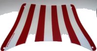 LEGO part Cloth Sail 28 x 18 Top with Red Stripes Pattern sailbb43