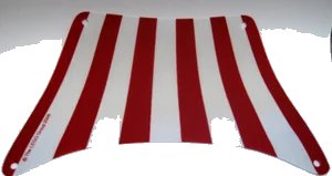 LEGO onderdeel Cloth Sail 28 x 18 Top with Red Stripes Pattern (sailbb43)