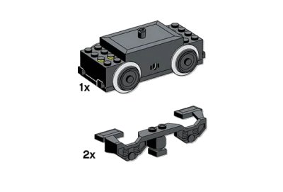 LEGO onderdeel Electric Train Motor 9V (My Own Train) (10153-1)