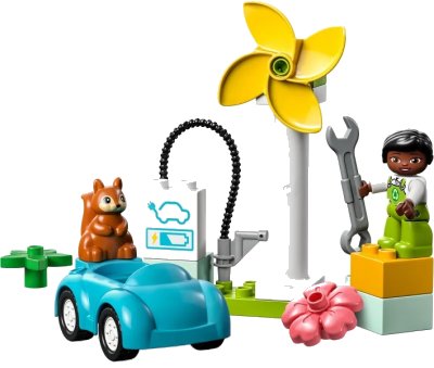 LEGO onderdeel Wind Turbine and Electric Car (10985-1)