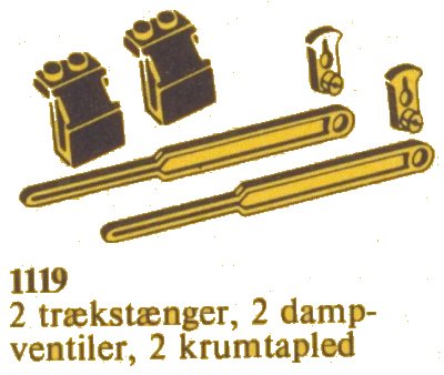 LEGO onderdeel Locomotive Piston Assemblies (1119-1)