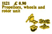 LEGO part Propellers, Wheels and Rotor Unit 1121-1