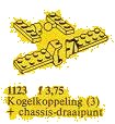 LEGO onderdeel Ball and Socket Couplings, Articulated Joint (1123-1)