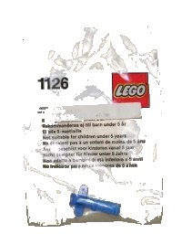 LEGO part Jack, Blue 1126-1