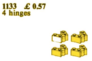 LEGO onderdeel Brick Hinges (1133-1)