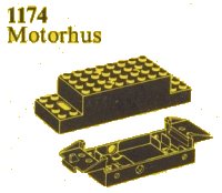 LEGO part Motorhome for Basic Motor 4.5V/Train Motor 12V 1174-1