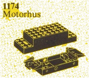 LEGO onderdeel Motorhome for Basic Motor 4.5V/Train Motor 12V (1174-1)