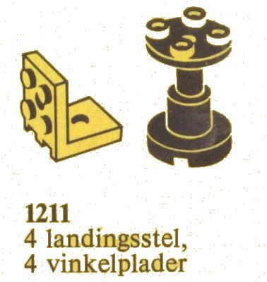 LEGO onderdeel Space Stands and Brackets (1211-1)