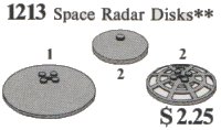 LEGO onderdeel Space Radar Disks 1213-1