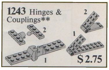 LEGO onderdeel Hinges and Couplings (1243-1)