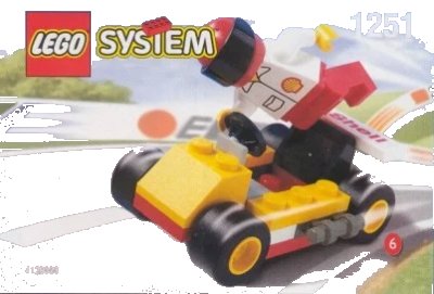 LEGO onderdeel Go-Cart (1251-1)
