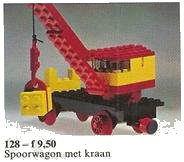 LEGO part Mobile Crane (Train Base) 128-2