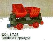 LEGO part Wagon with Double Tippers 130-1