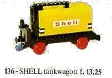 LEGO part Tanker Waggon (Shell) 136-1