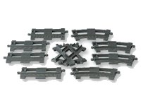 LEGO part Diamond Crossing and Tracks (Rails & Crossings) 2737-1