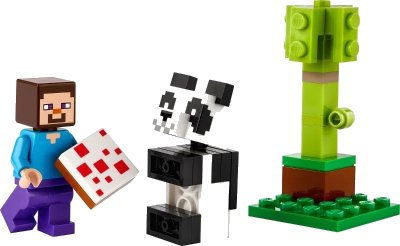LEGO onderdeel Steve and Baby Panda polybag (30672-1)