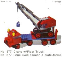 LEGO part Crane with Float Truck 377-2