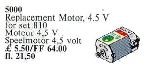 LEGO onderdeel Replacement 4.5V Motor (5000-1)