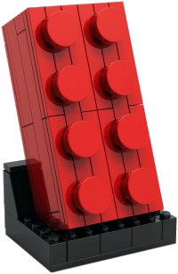 LEGO part Buildable 2 x 4 Red Brick 5006085-1