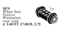 LEGO onderdeel Wheel Sets, Black 5070-1