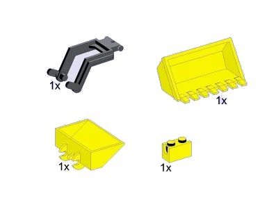 LEGO onderdeel Digger Bucket Assembly (5168-1)