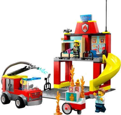 LEGO onderdeel Fire Station and Fire Truck (60375-1)