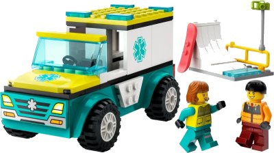 LEGO onderdeel Emergency Ambulance (60403-1)