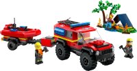 LEGO part 4x4 Fire Truck with Rescue Boat 60412-1