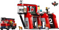LEGO part Fire Station with Fire Truck 60414-1