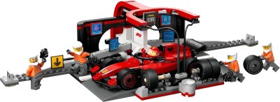 LEGO onderdeel F1 Pit Stop & Pit Crew with Ferrari Car (60443-1)