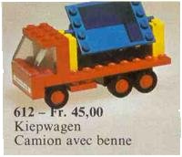 LEGO part Tipper Truck 612-1