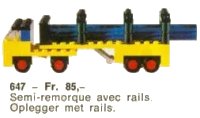 LEGO onderdeel Lorry with Rails 647-1