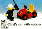 LEGO onderdeel Fire Chief's Car 6611-1