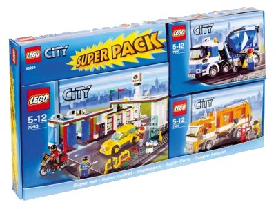 LEGO onderdeel City Bundle Pack, Super Pack (Copack of Sets 7990, 7991, and 7993) (66258-1)