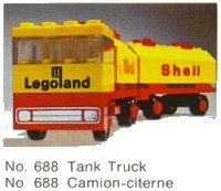 LEGO onderdeel Shell Tank Truck 688-1