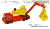 LEGO part Truck & Shovel 689-1